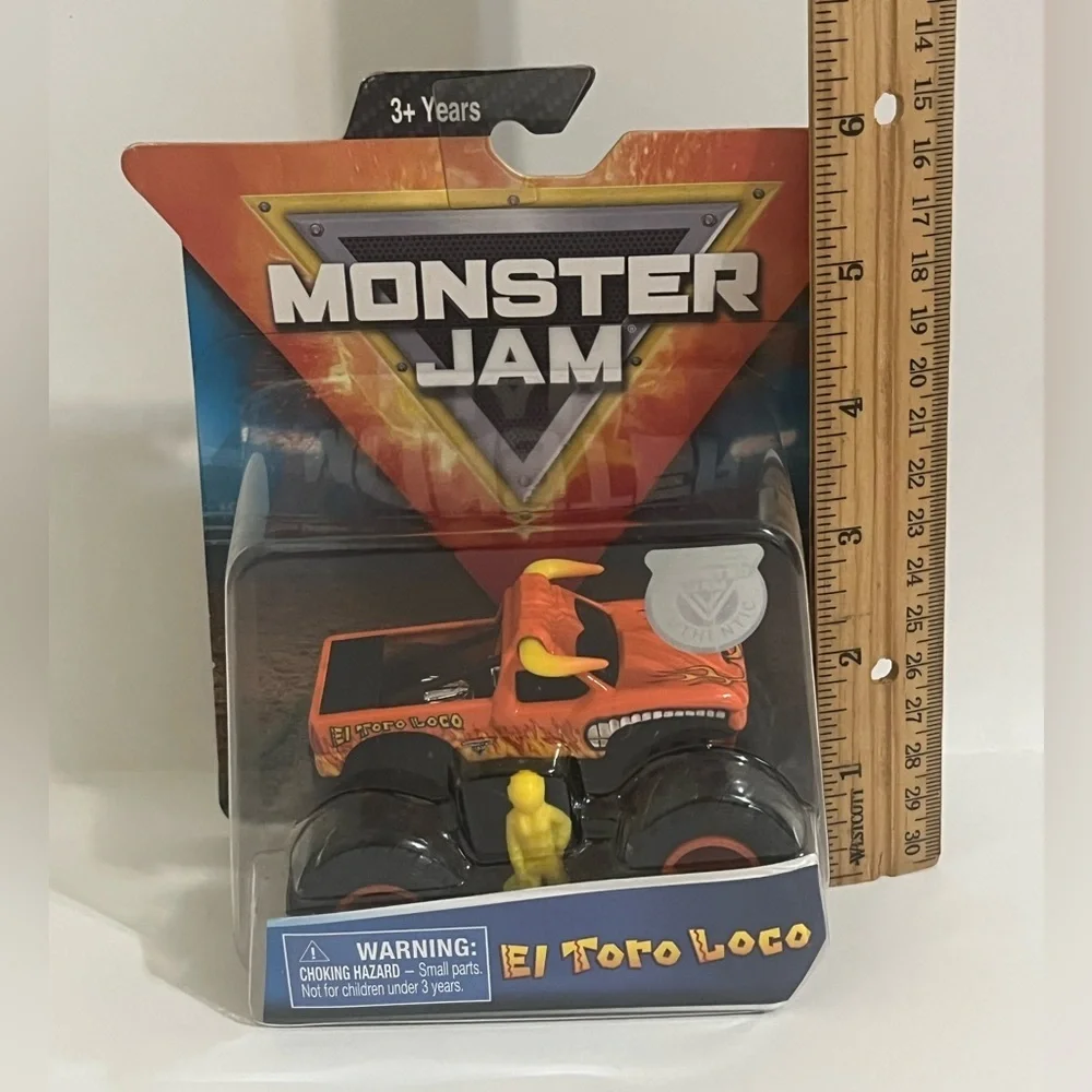 Monster Jam El Toro Orange Truck with Authenticity Seal